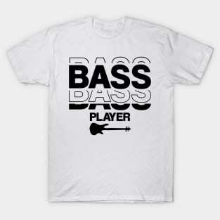 Bass Player gift Modern Minimalistic Typography T-Shirt